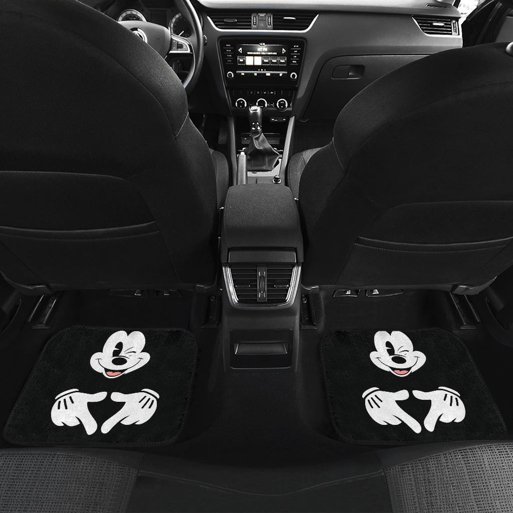 Mice-Love-Hand-Sign-Black-White-Mickey-Mouse-Car-Floor-Mats-MKCFM03-4