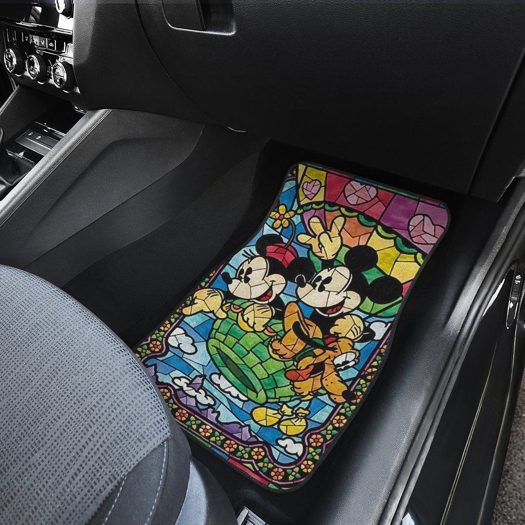 Mickey-Minnie-Mosaic-Art-Car-Floor-Mats-Cartoon-MKCFM06-3