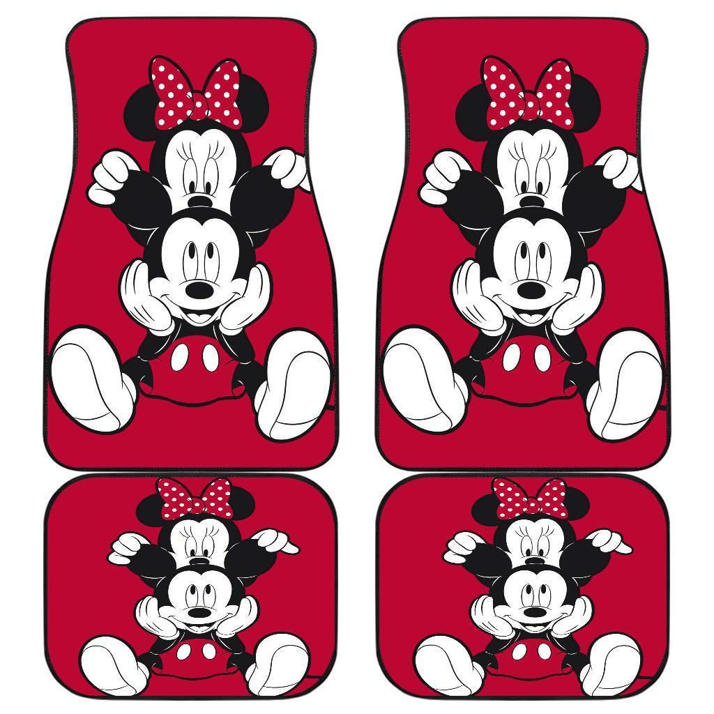 Mickey-and-Minnie-Black-Car-Floor-Mats-Disney-Cartoon-MKCFM02 Mickey and Minnie Black Car Floor Mats Disney Cartoon MKCFM02