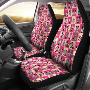 Minnie Cute DN Car Seat Covers - Car Accessories Cartoon Fan Gift