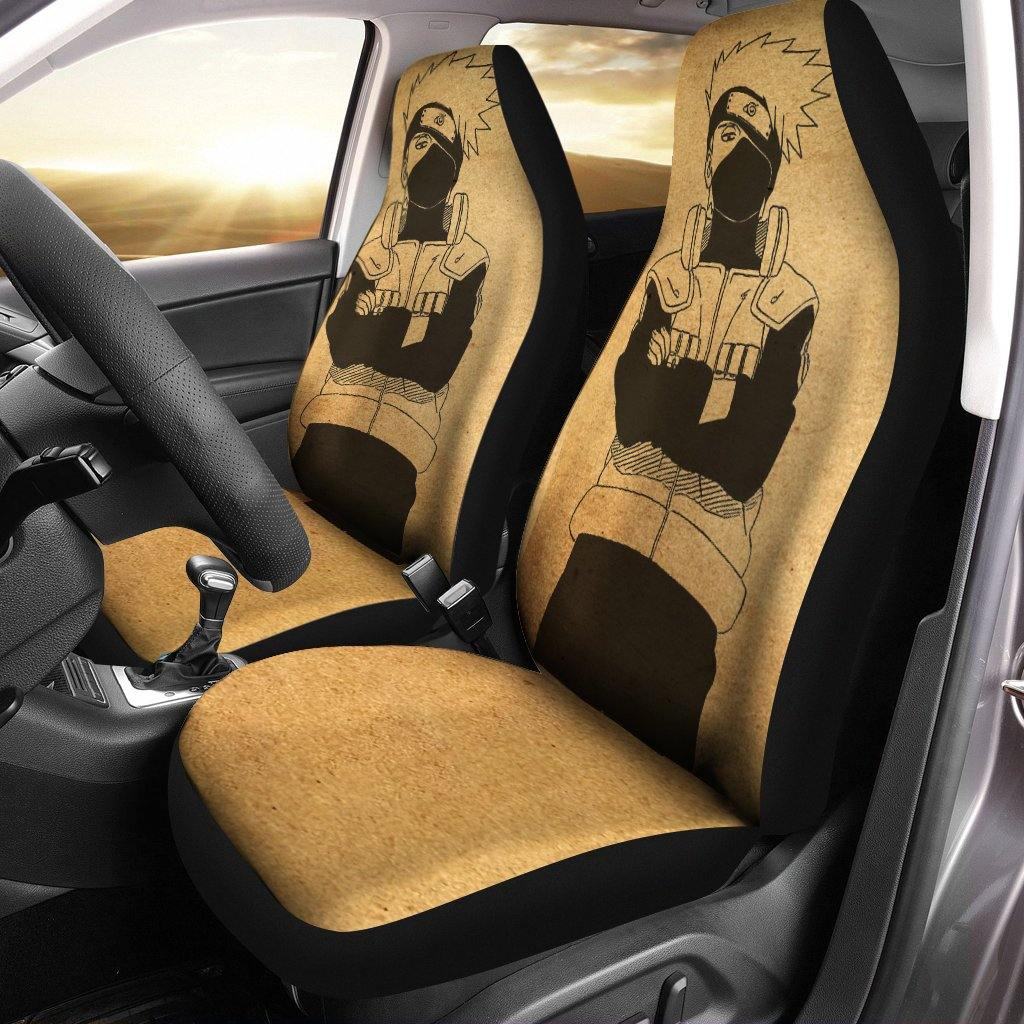 Naruto-Car-Seat-Covers-Car-Accessories-Kakashi-Artwork-On-Paper-Seat-Covers Naruto Car Seat Covers - Car Accessories - Kakashi Artwork On Paper Seat Covers