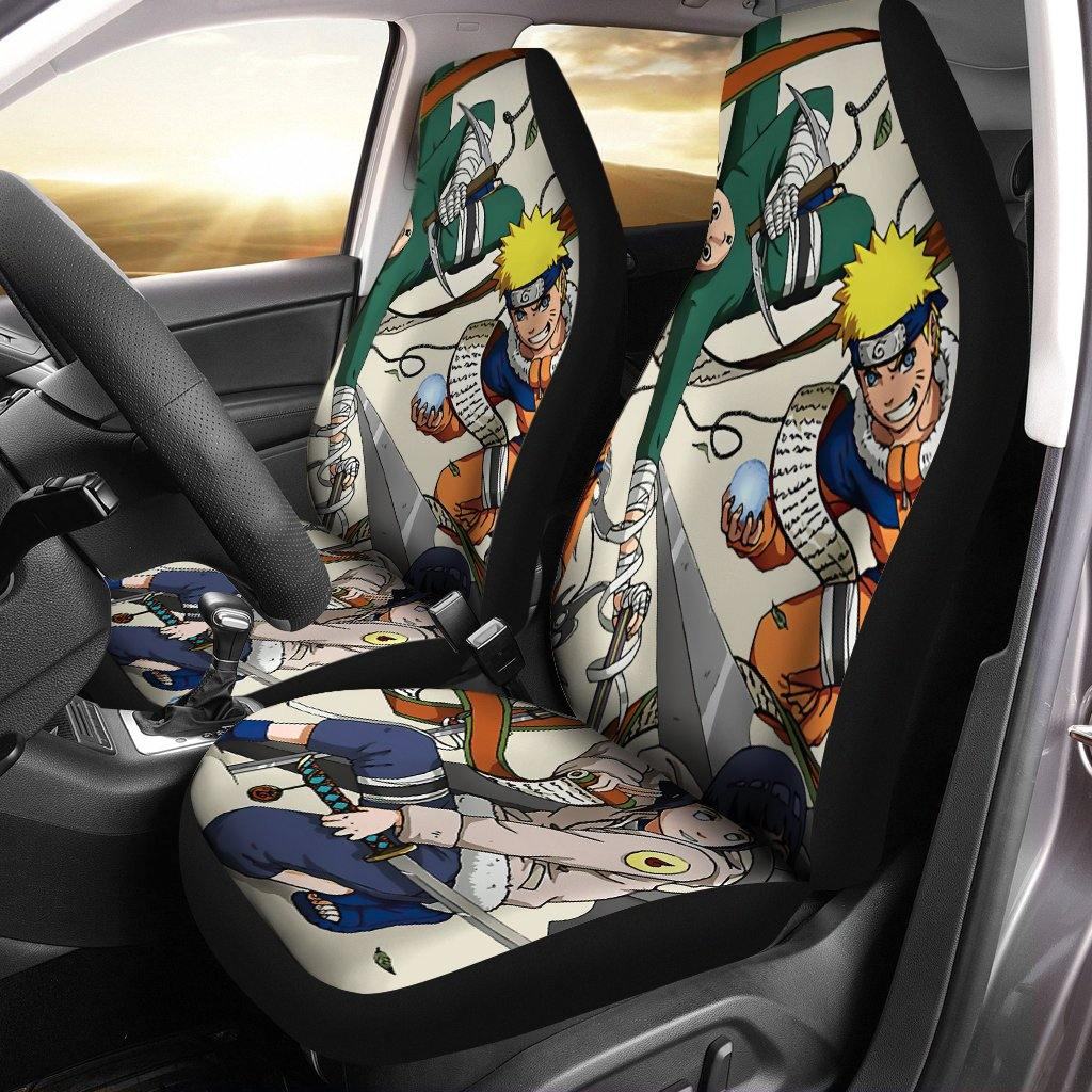 Naruto-Car-Seat-Covers-Car-Accessories-Little-Naruto-With-Rock-Lee-And-Hinata-Seat-Covers Naruto Car Seat Covers - Car Accessories - Little Naruto With Rock Lee And Hinata Seat Covers