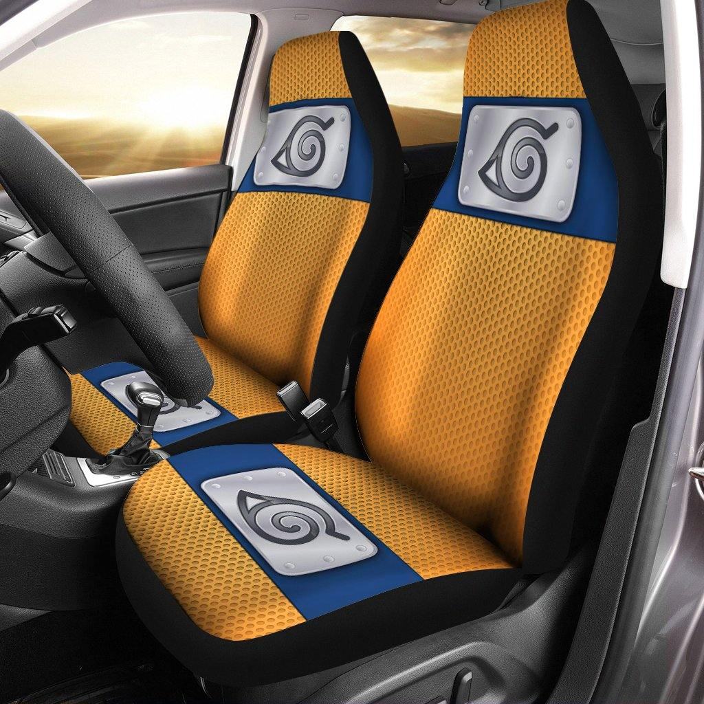 Naruto-Car-Seat-Covers-Car-Accessories-Naruto-Headband-Orange-Seat-Covers Naruto Car Seat Covers - Car Accessories - Naruto Headband Orange Seat Covers