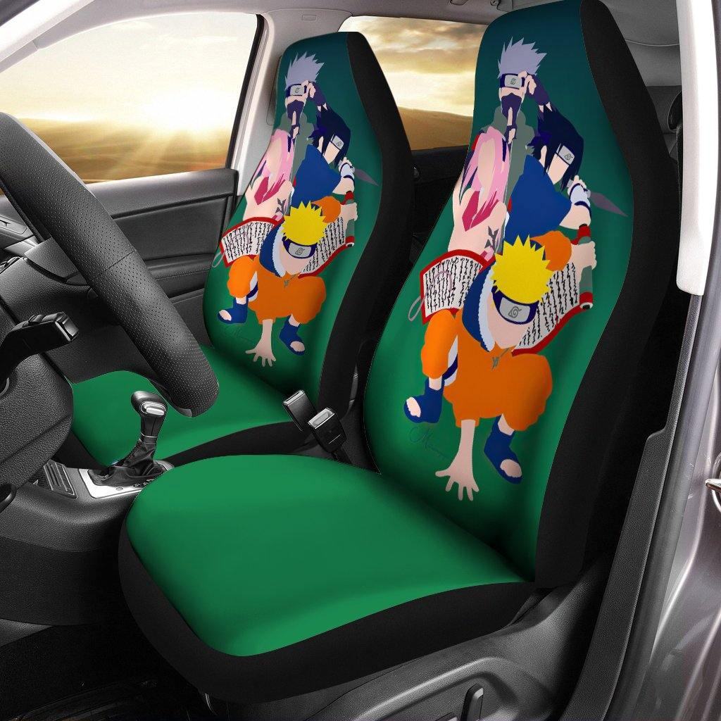 Naruto-Car-Seat-Covers-Car-Accessories-Naruto-Team-7-Minimal-Green-Seat-Covers Naruto Car Seat Covers - Car Accessories - Naruto Team 7 Minimal Green Seat Covers
