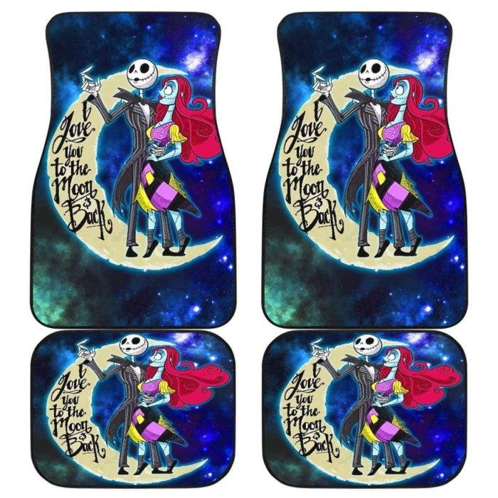 Nightmare Before Christmas Car Floor Mats - Jack And Sally Car Floor Mats NBCFM27