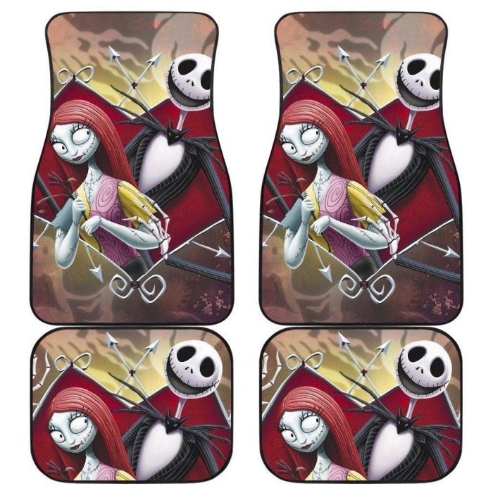 Nightmare Before Christmas Car Floor Mats - Jack And Sally Car Floor Mats Nightmare Before Christmas NBCFM24