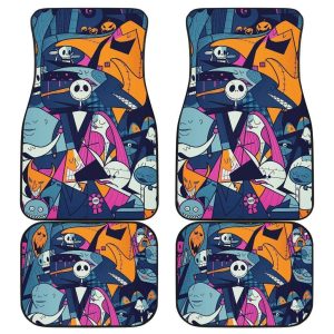 Nightmare Before Christmas Car Floor Mats - Nightmare Before Christmas Cartoon Car Floor Mats NBCFM21