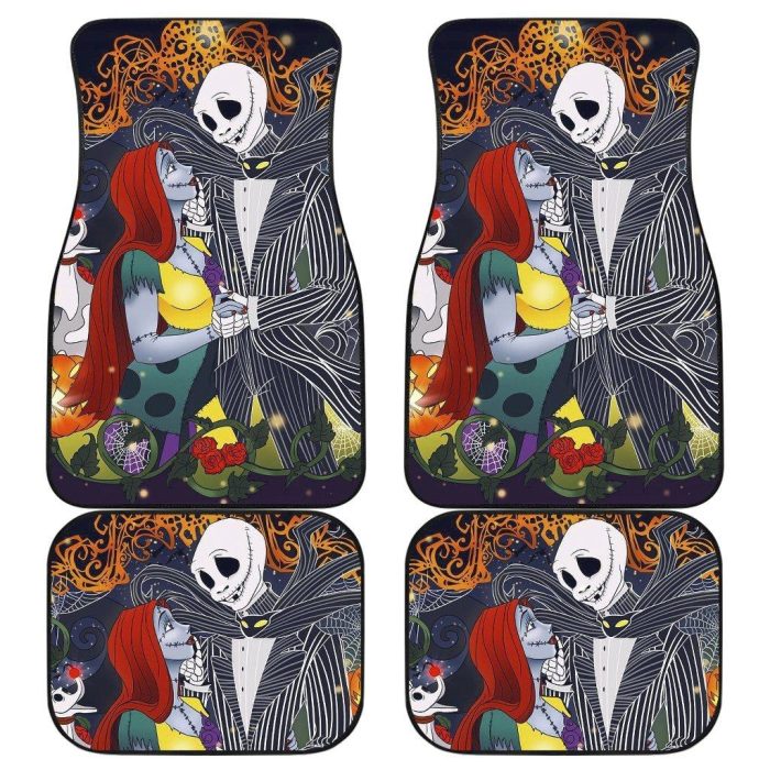 Nightmare Before Christmas Car Floor Mats - Nightmare Before Christmas Jack And Sally Car Floor Mats NBCFM25