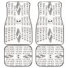 Nightmare Before Christmas Car Floor Mats - Scary Jack Head NBC Text Patterns Car Mats NBCFM15