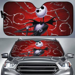 Nightmare Before Christmas Jack Red Car Windshield Sun Shade