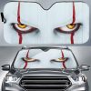Pennywise It Car Sunshade Clown Face Car Decor Idea
