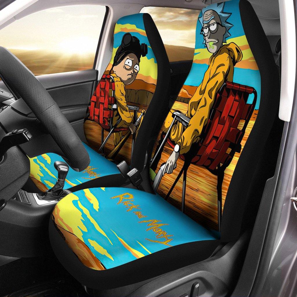 Rick-And-Morty-X-Breaking-Bad-Cartoon-Car-Seat-Covers-Car-Accessories Rick And Morty X Breaking Bad Cartoon Car Seat Covers - Car Accessories
