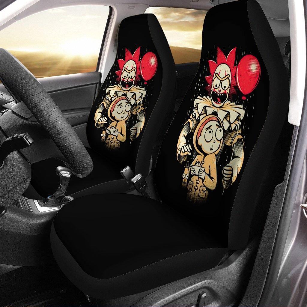 Rick-Morty-Car-Seat-Covers-Car-Accessories-Rick-And-Morty-IT-Seat-Covers Rick & Morty Car Seat Covers - Car Accessories - Rick And Morty IT Seat Covers