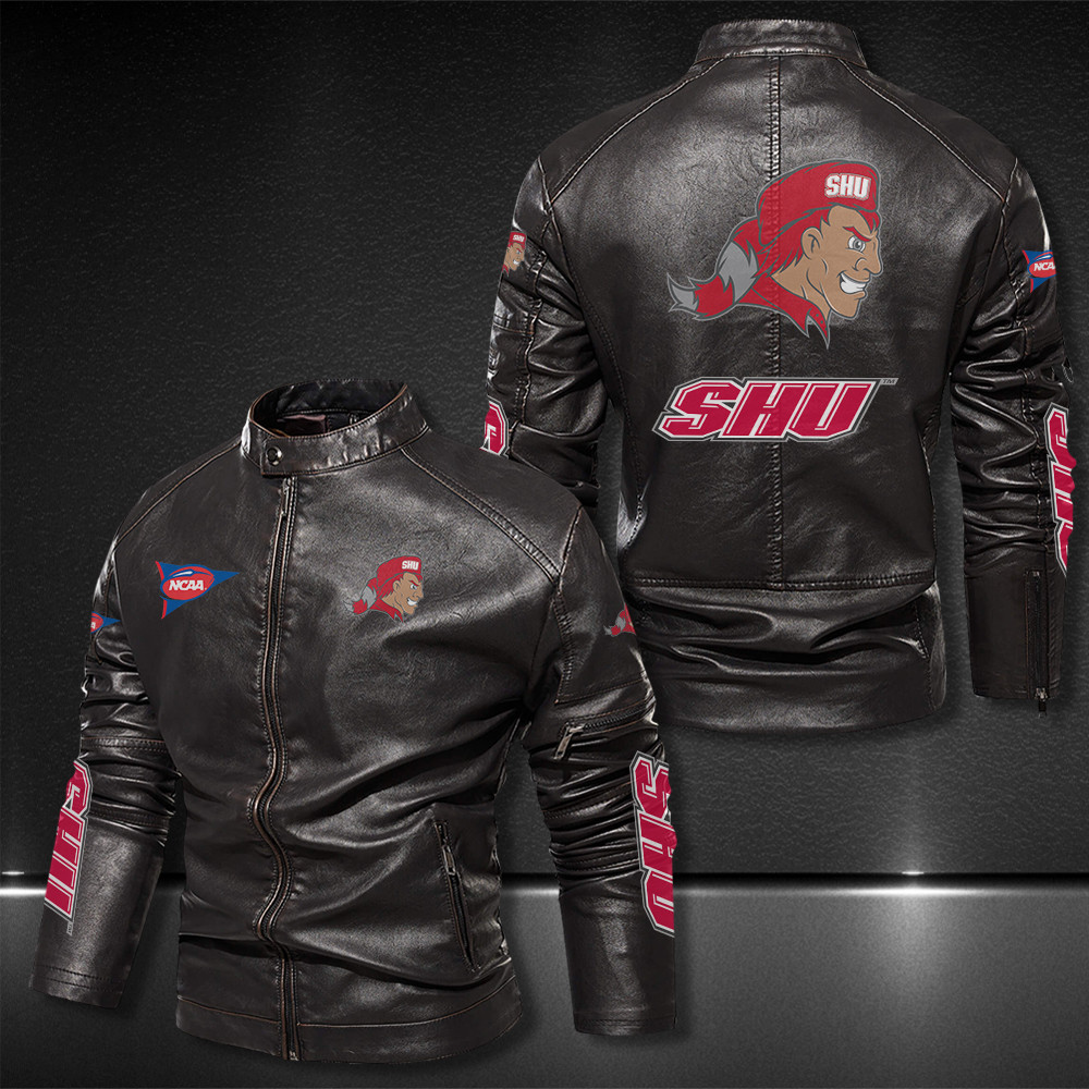 Sacred-Heart-Pioneers-Motor-Collar-Leather-Jacket-For-Biker-Racer Sacred Heart Pioneers Motor Collar Leather Jacket For Biker Racer