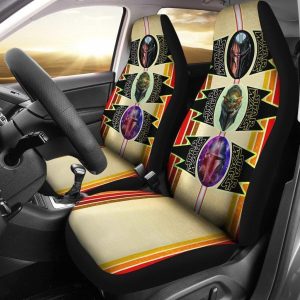 Star Wars Car Seat Covers - Car Accessories - Mandalorian Head Patterns Seat Covers