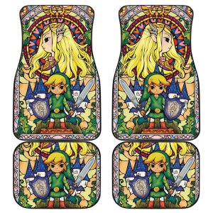 The Legend Of Zelda Glass Art Car Floor Mats CFMLOZ18