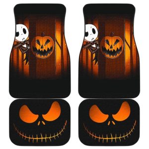 The Nightmare Before Christmas Car Floor Mats - Jack Skellington Halloween Car Mats NBCFM04