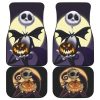 The Nightmare Before Christmas Car Floor Mats - Jack Skellington Pumpkin Car Mats NBCFM01