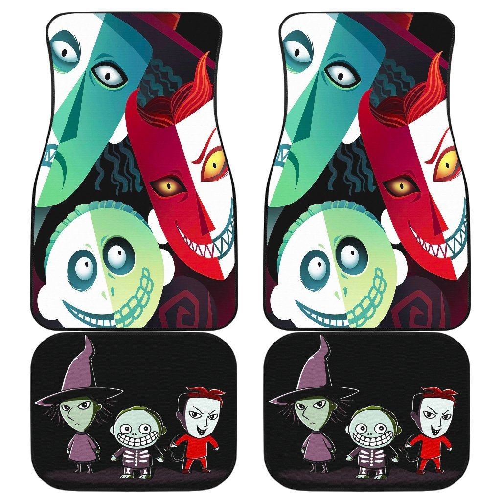 The-Nightmare-Before-Christmas-Car-Floor-Mats-Lock-Shock-And-Barrel-Face-Car-Mats-NBCFM07 The Nightmare Before Christmas Car Floor Mats - Lock Shock And Barrel Face Car Mats NBCFM07