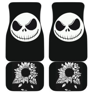 The Nightmare Before Christmas Car Floor Mats - Sun Flowers Jack Skellington Car Mats NBCFM08