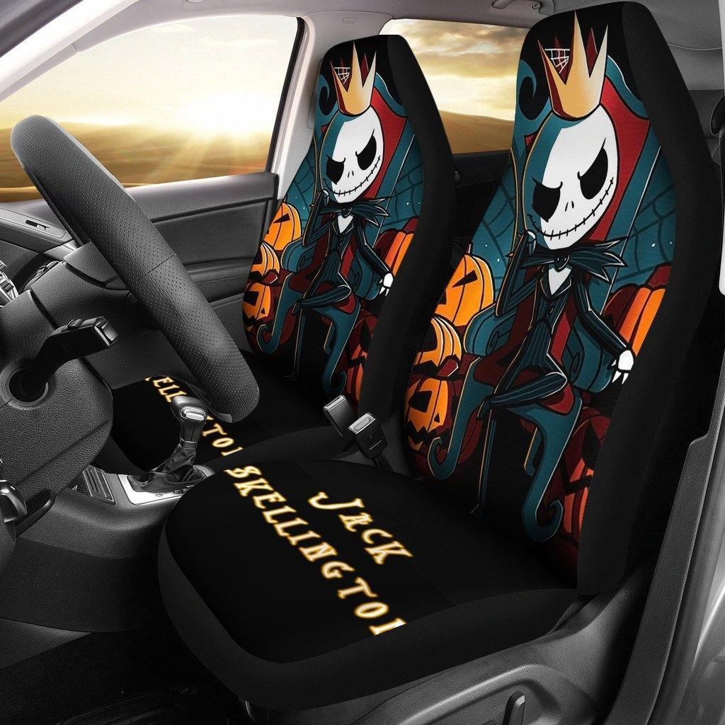 The-Nightmare-Before-Christmas-Car-Seat-Covers-Car-Accessories-King-Jack-On-Throne-Seat-Covers The Nightmare Before Christmas Car Seat Covers - Car Accessories - King Jack On Throne Seat Covers