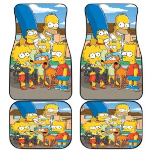 The Simpsons TV Cartoon Car Floor Mats