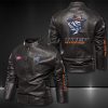 Utep Miners Motor Collar Leather Jacket For Biker Racer