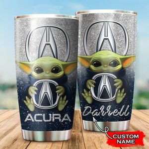 Acura Baby Yoda Custom Name Tumbler TB0240