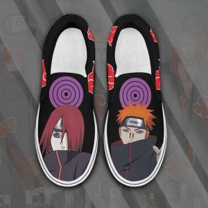 Akatsuki Nagato Pain Slip On Shoes Custom Anime Shoes PN12