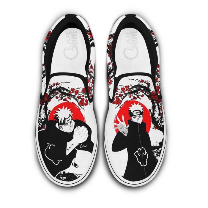 Akatsuki Pain Slip On Shoes Custom Japan Blossom Anime Shoes