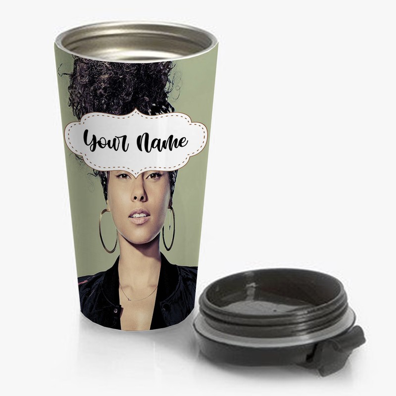 Alicia-Keys-Travel-Mug-Custom-Personalized-Name-Stainless-Steel-Bottle Alicia Keys Travel Mug Custom Personalized Name Stainless Steel Bottle