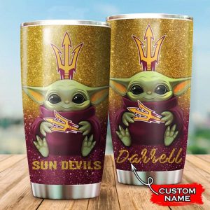 Arizona State Sun Devils Baby Yoda Custom Name Tumbler TB0412