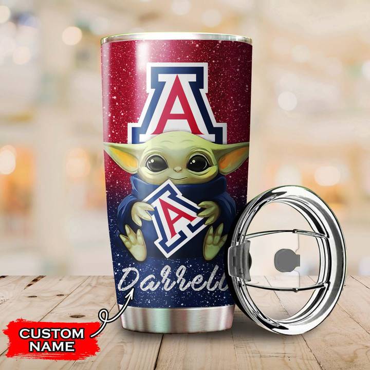 Arizona-Wildcats-Baby-Yoda-Custom-Name-Tumbler-TB0131-2
