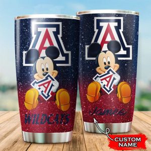 Arizona Wildcats Mickey Custom Name Tumbler TB0090