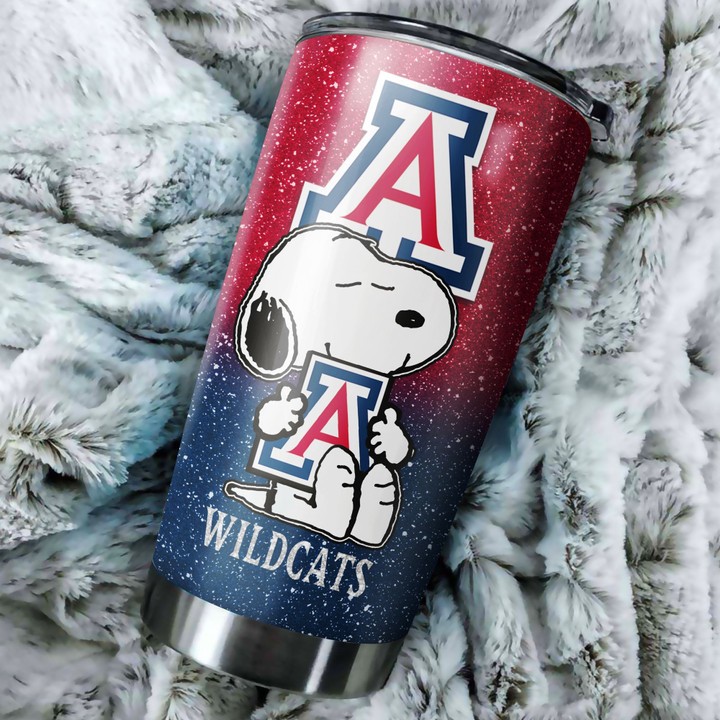 Arizona-Wildcats-Snoopy-Custom-Name-Tumbler-TB1669-1