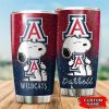 Arizona Wildcats Snoopy Custom Name Tumbler TB1669