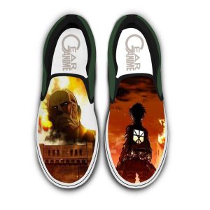 Attack On Titan Slip On Shoes Custom Anime Shoes