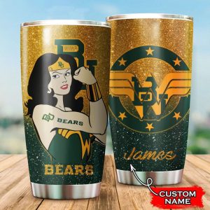 Baylor Bears Wonder Woman Custom Name Tumbler TB1232