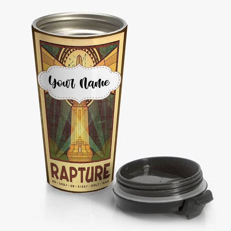 Bio-Shock-Rapture-Tourism-Travel-Mug-Custom-Personalized-Name-Stainless-Steel-Bottle Bio Shock Rapture Tourism Travel Mug Custom Personalized Name Stainless Steel Bottle