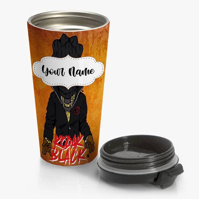 Black-Cats-Kodak-Black-Travel-Mug-Custom-Personalized-Name-Stainless-Steel-Bottle Black Cats Kodak Black Travel Mug Custom Personalized Name Stainless Steel Bottle