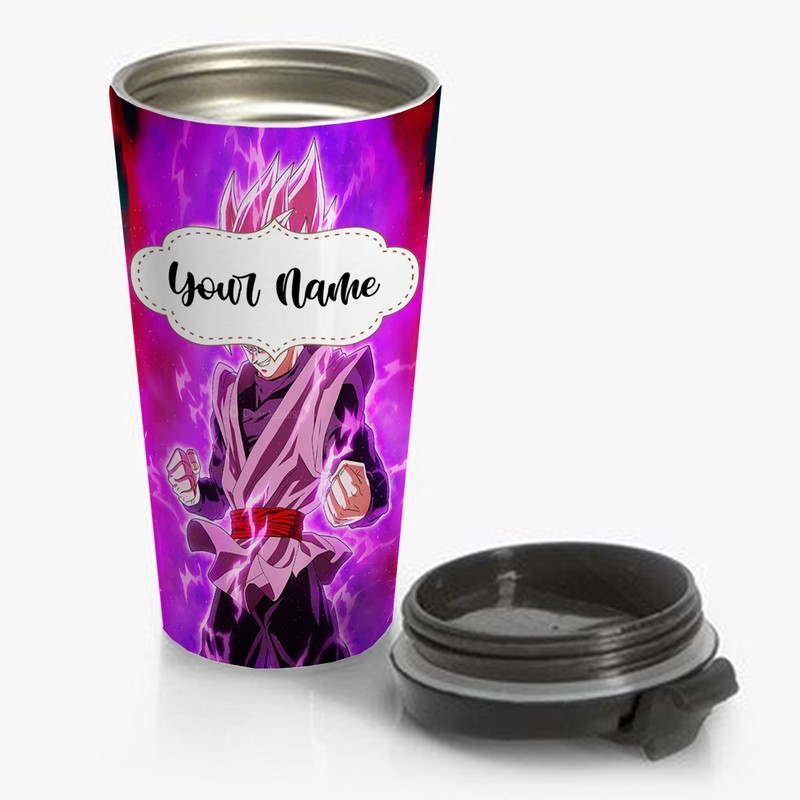Black-Super-Saiyan-Rose-Travel-Mug-Custom-Personalized-Name-Stainless-Steel-Bottle Black Super Saiyan Rose Travel Mug Custom Personalized Name Stainless Steel Bottle