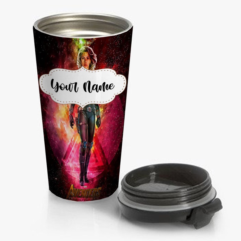 Black-Widow-The-Avengers-Travel-Mug-Custom-Personalized-Name-Stainless-Steel-Bottle Black Widow The Avengers Travel Mug Custom Personalized Name Stainless Steel Bottle