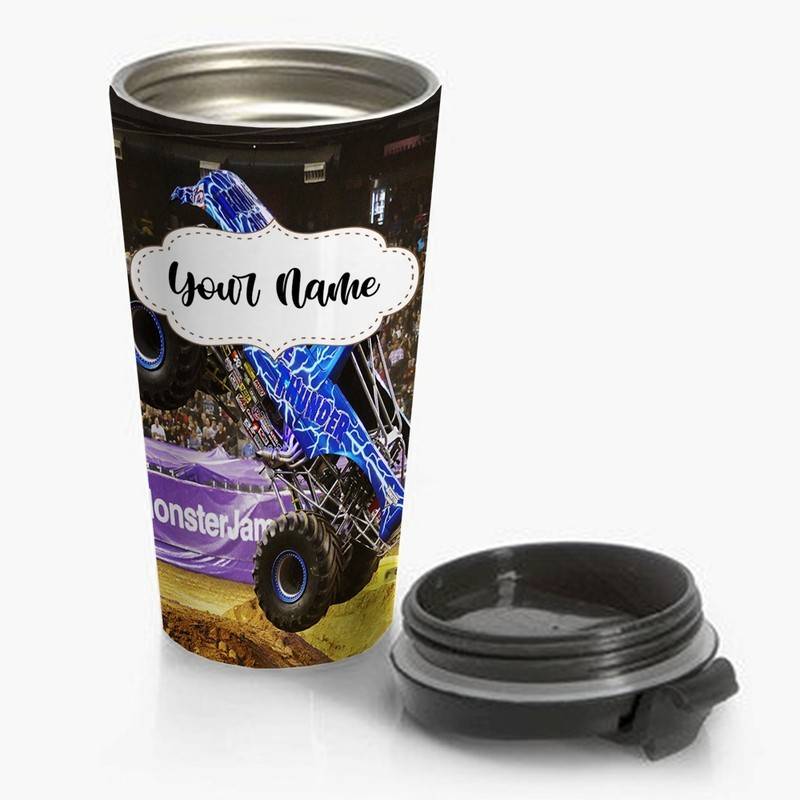 Blue-Thunder-Monster-Jam-Travel-Mug-Custom-Personalized-Name-Stainless-Steel-Bottle Blue Thunder Monster Jam Travel Mug Custom Personalized Name Stainless Steel Bottle