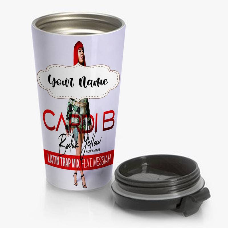 Bodak-Yellow-Cardi-B-Feat-Messiah-Travel-Mug-Custom-Personalized-Name-Stainless-Steel-Bottle Bodak Yellow Cardi B Feat Messiah Travel Mug Custom Personalized Name Stainless Steel Bottle