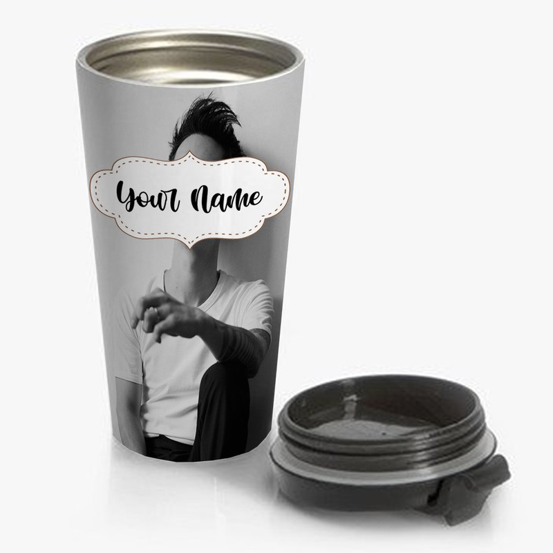 Brendon-Urie-Art-Travel-Mug-Custom-Personalized-Name-Stainless-Steel-Bottle Brendon Urie Art Travel Mug Custom Personalized Name Stainless Steel Bottle