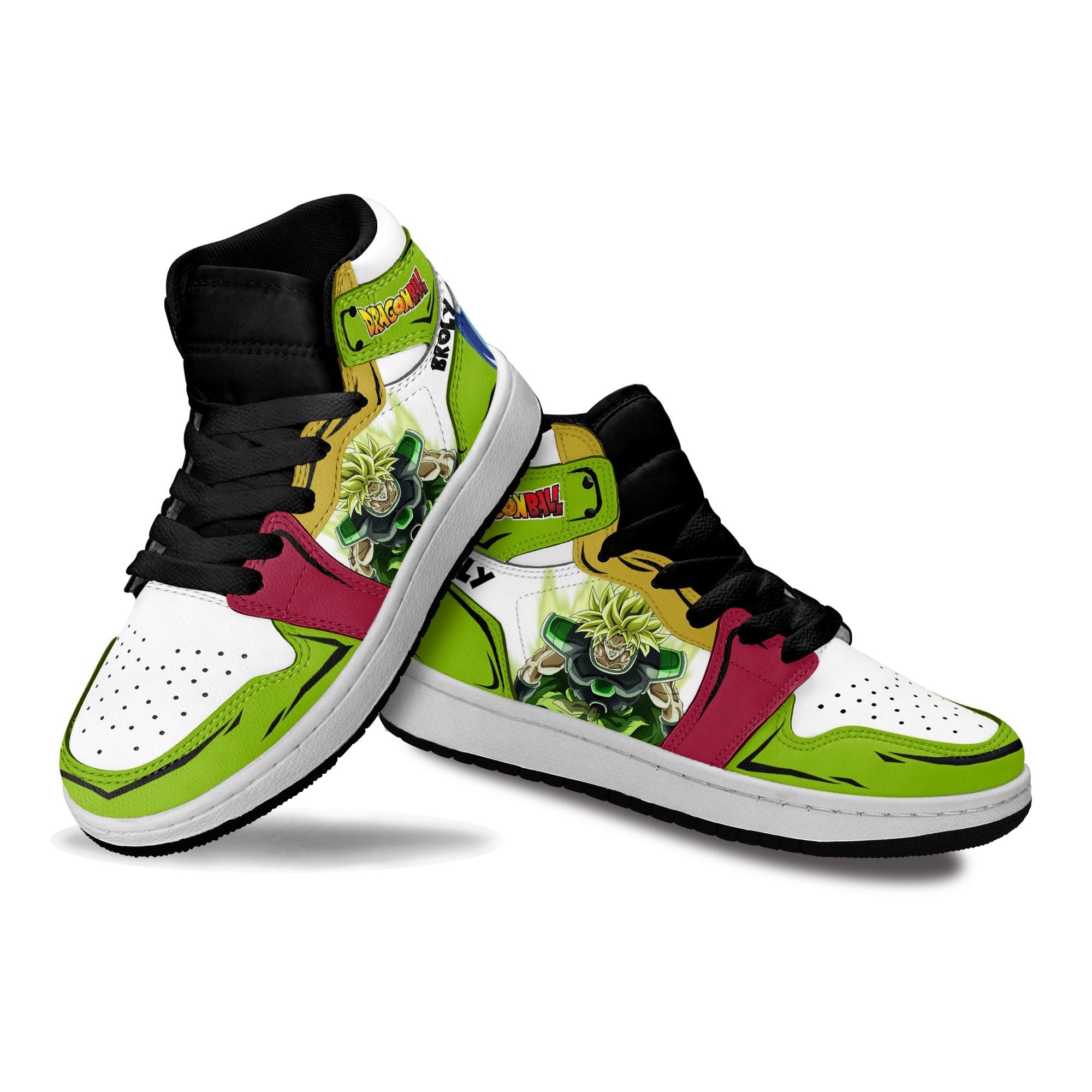 Broly Kids Sneakers Custom Anime Dragon Ball Kids Jordan 1 Shoes – We ...