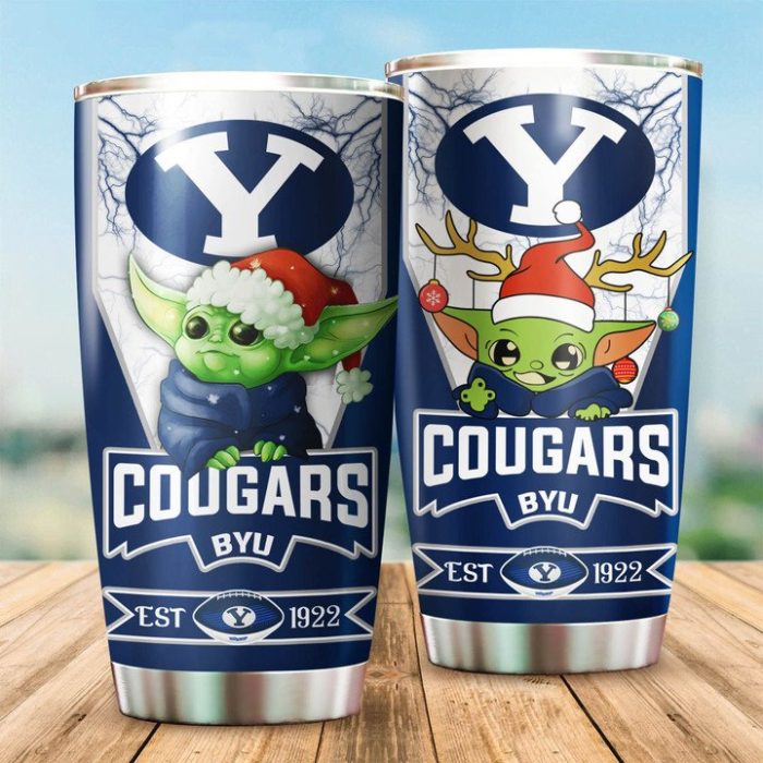 Byu Cougars Tumbler Baby Yoda NCAA TB0323