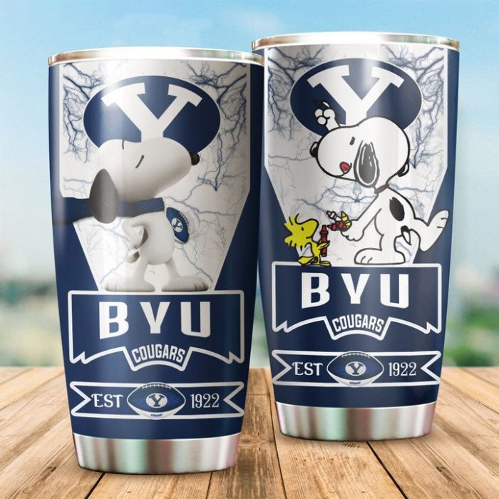 Byu Cougars Tumbler Snoopy NCAA TB0587