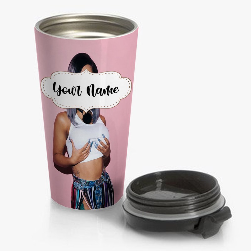 Cardi-B-Art-Travel-Mug-Custom-Personalized-Name-Stainless-Steel-Bottle Cardi B Art Travel Mug Custom Personalized Name Stainless Steel Bottle