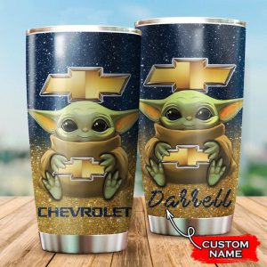 Chevrolet Chevelle Baby Yoda Custom Name Tumbler TB0880